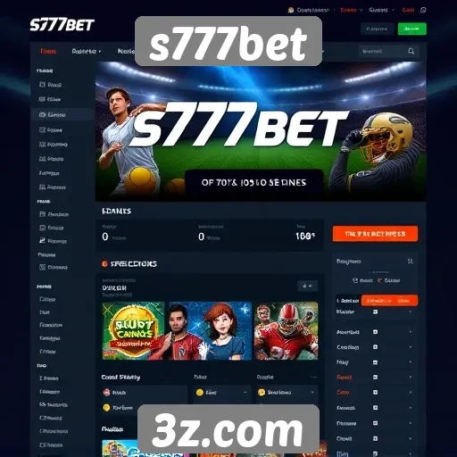 interface do usuário do s777bet é intuitiva